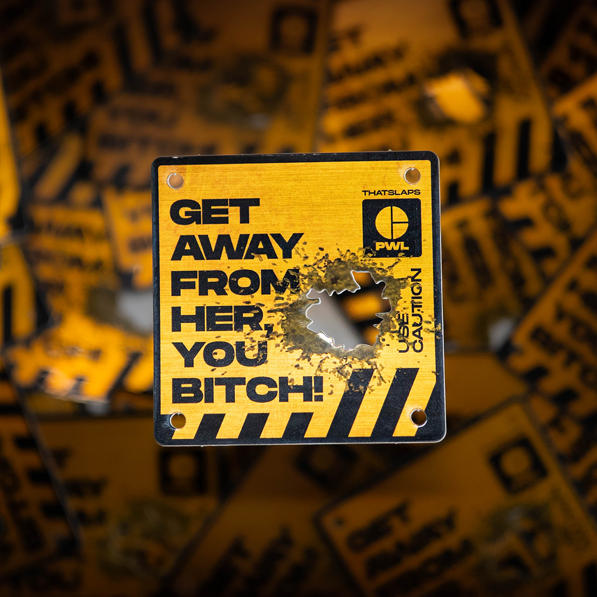 Brushed Metal Get Away From Her You Bitch Sticker - For Alien fans - Image 2